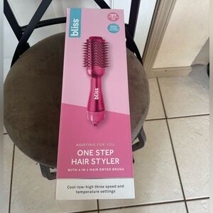 Pink Bliss Hair Dryer Brush - One Step Styling Thermal Blowout Brush Hair Dryer